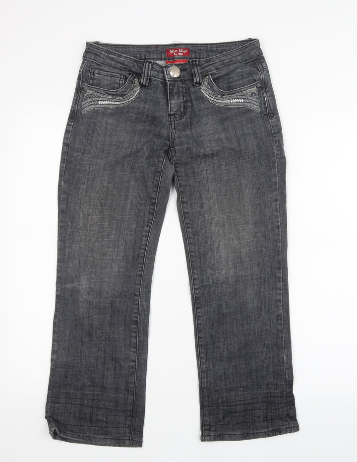 Blue Blue Womens Blue Denim Straight Jeans Size 29 in L24.5 in