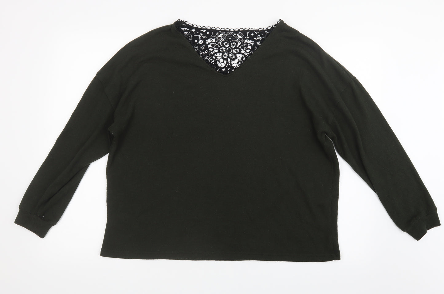 Dorothy Perkins Womens Green  Knit Pullover Jumper Size 14