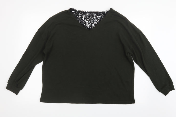 Dorothy Perkins Womens Green  Knit Pullover Jumper Size 14