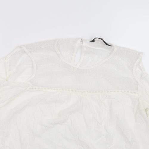 F&F Womens White   Basic Blouse Size 14