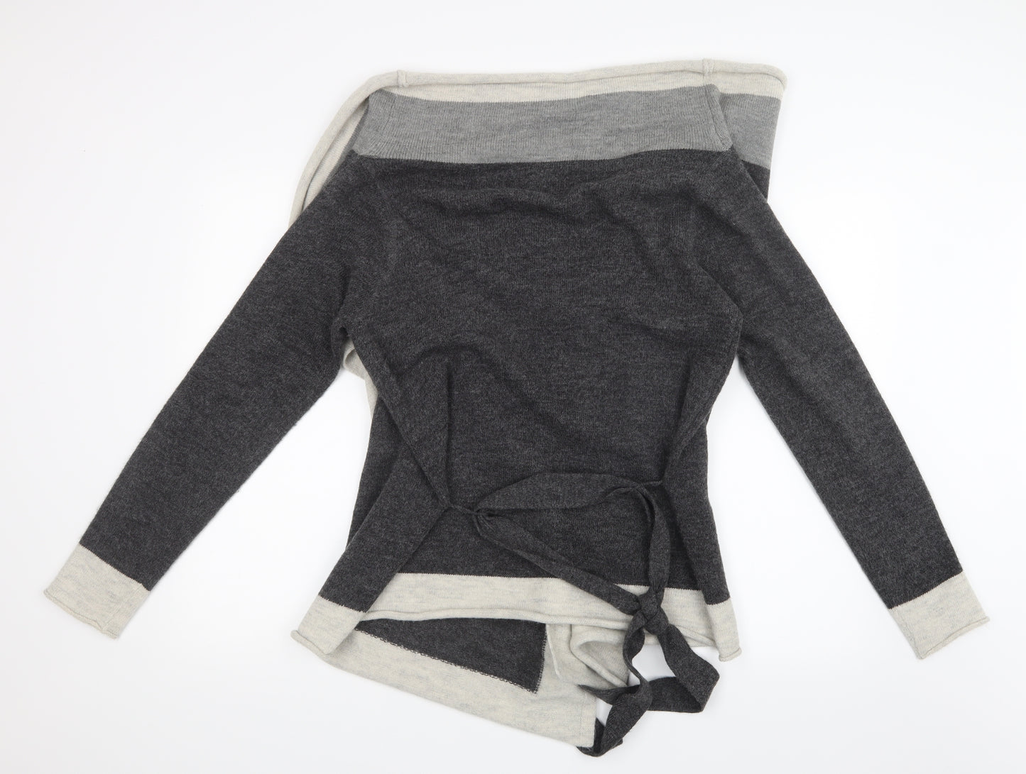 Oasis Womens Grey  Knit Cardigan Jumper Size M