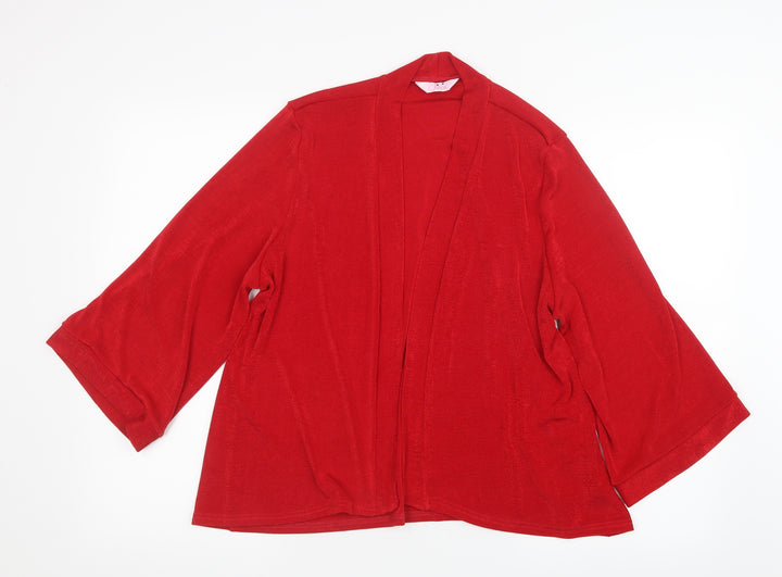 Julipa Womens Red Jacket Size 18