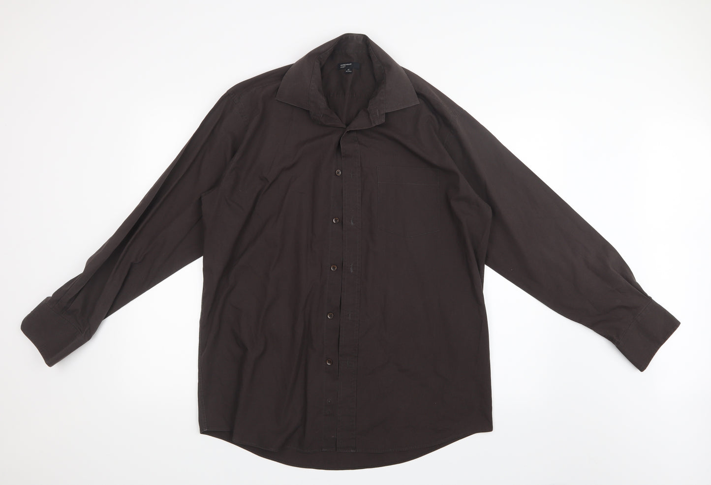 Cedar Wood State Mens Brown    Button-Up Size 16