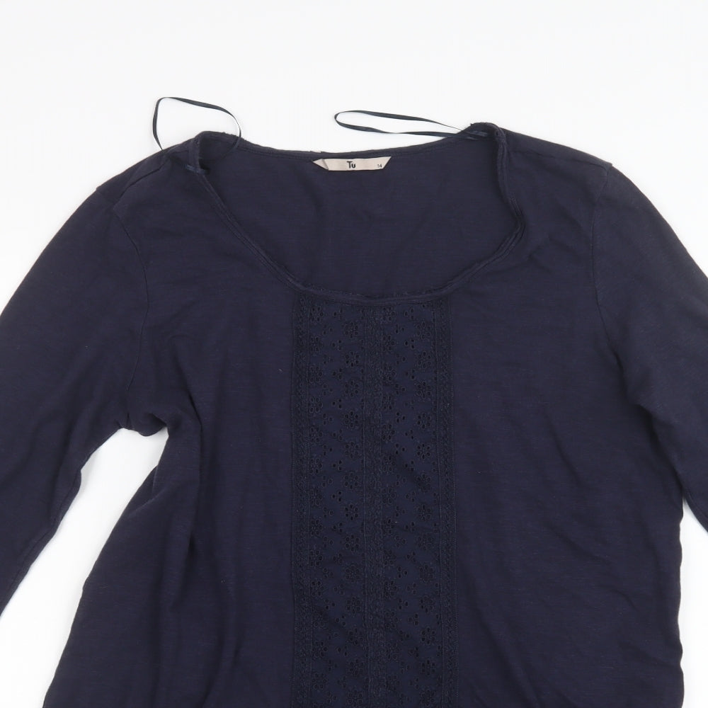 TU Womens Blue   Basic T-Shirt Size 14