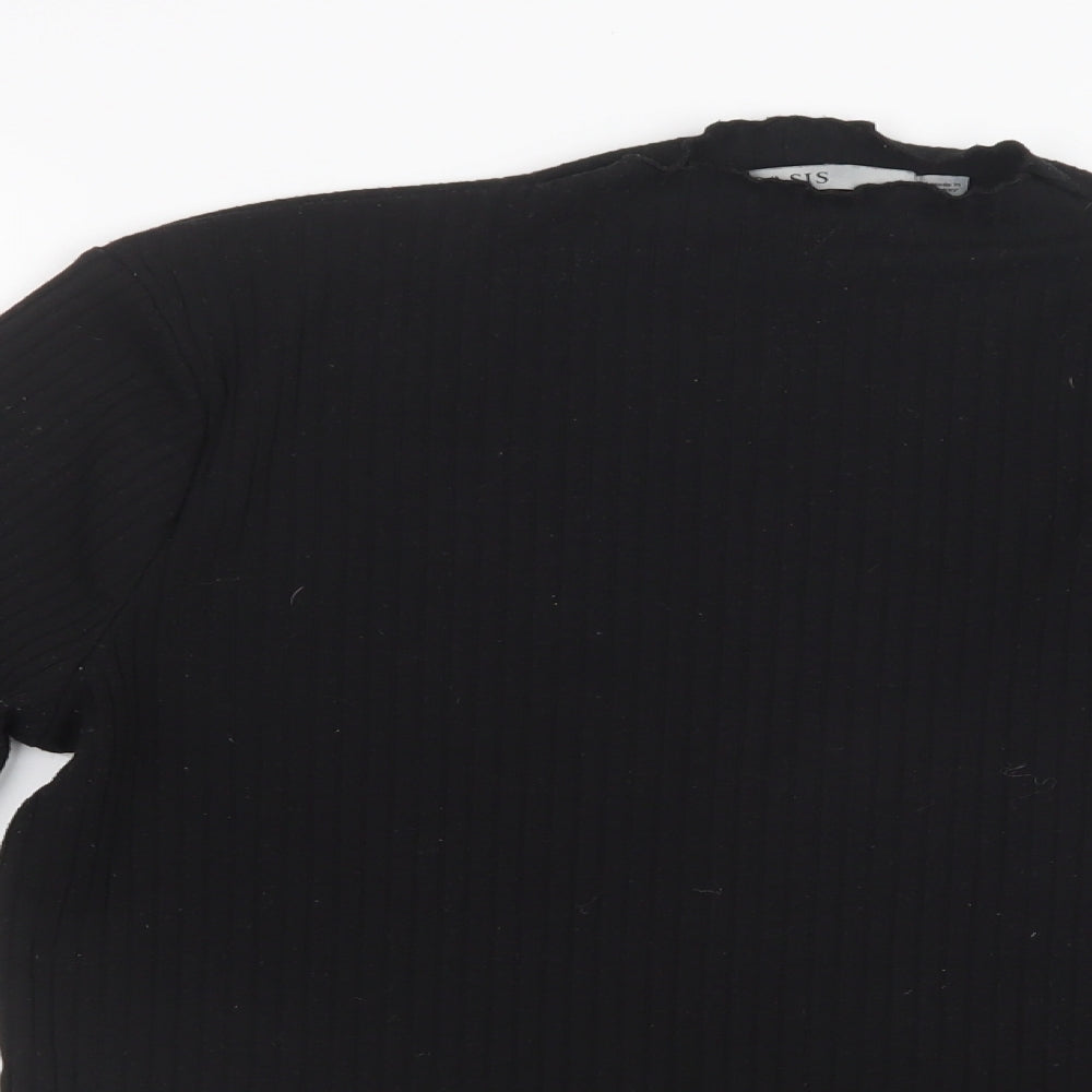 Oasis Womens Black   Basic T-Shirt Size XL