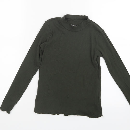 Primark Girls Green   Basic T-Shirt Size 9-10 Years
