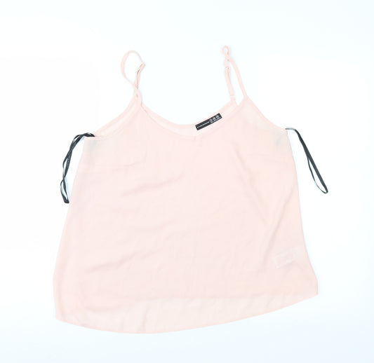 Front view of Atmosphere women’s pink camisole blouse, size UK 12