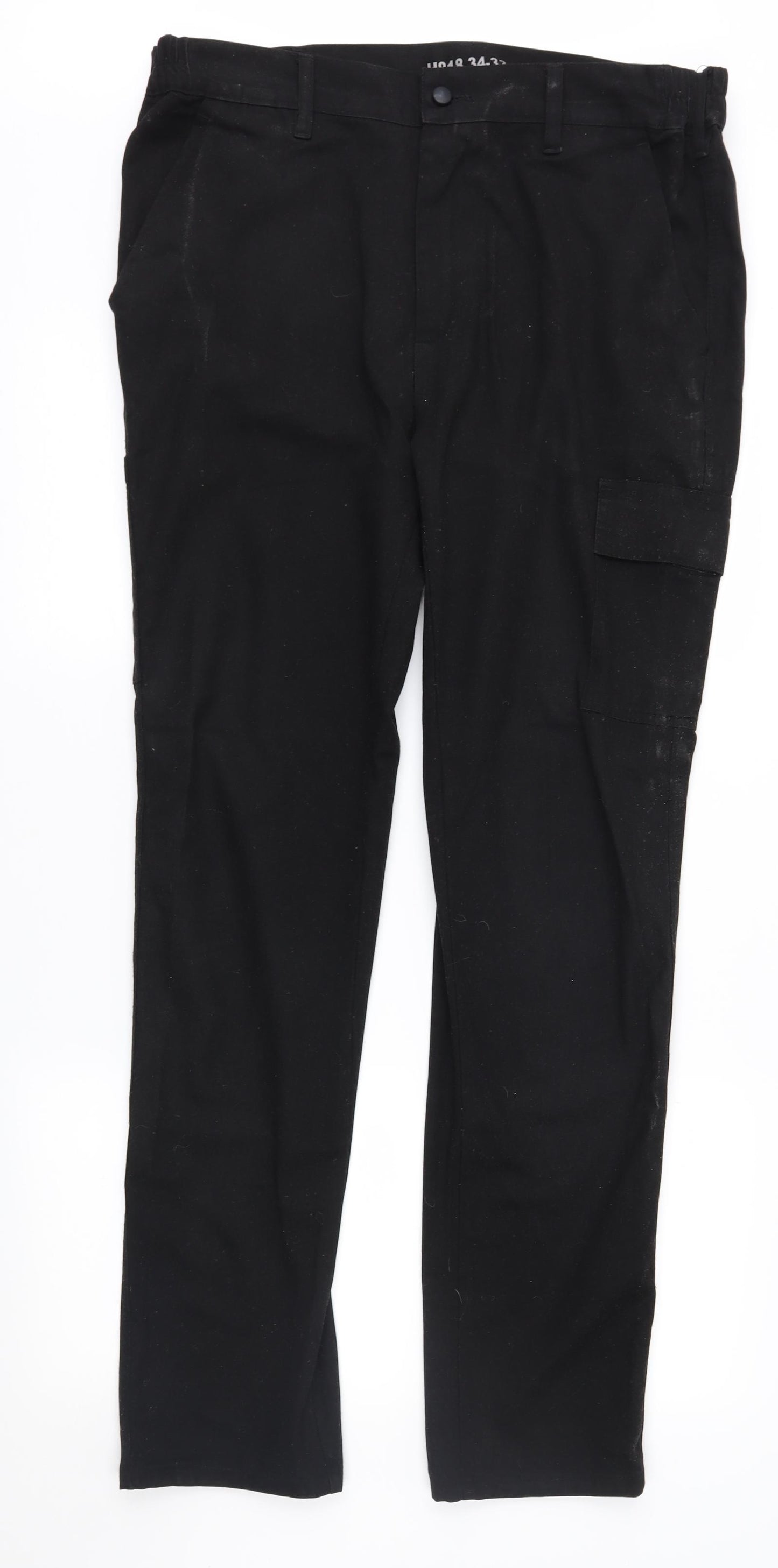 Himalayan Mens Black   Cargo Trousers Size 34 in L33 in