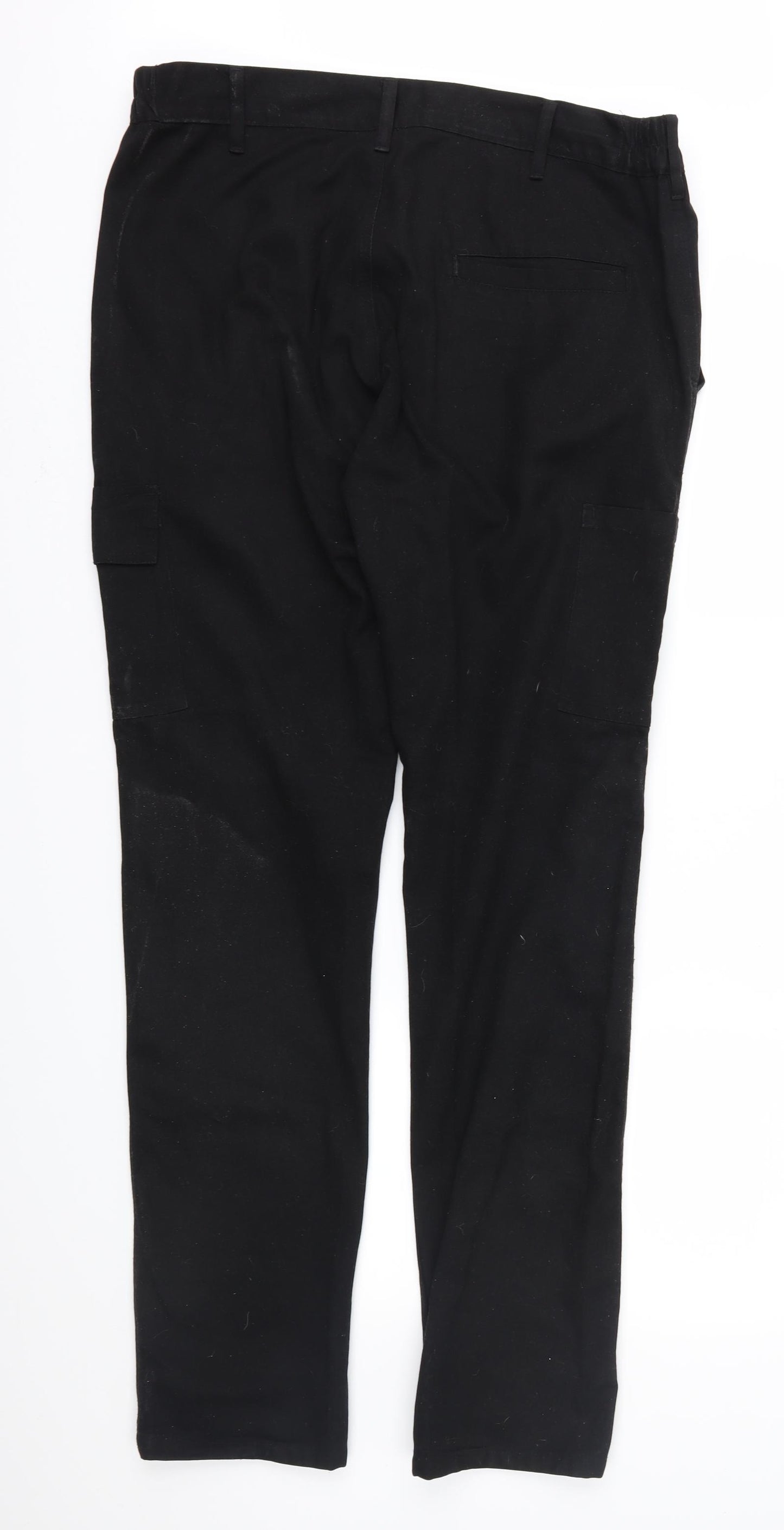 Himalayan Mens Black   Cargo Trousers Size 34 in L33 in