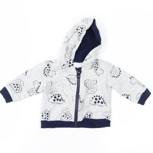 Nutmeg Baby Grey Geometric  Jacket  Size 6-9 Months