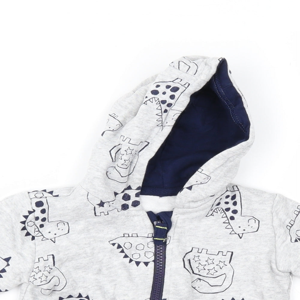 Nutmeg Baby Grey Geometric  Jacket  Size 6-9 Months