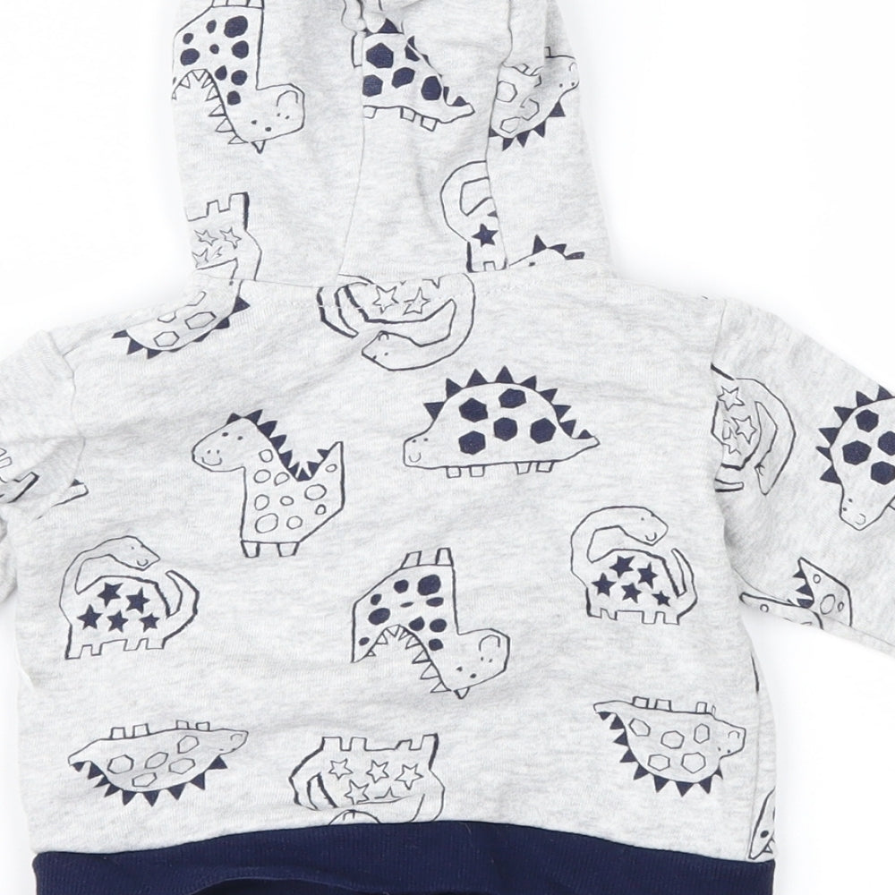 Nutmeg Baby Grey Geometric  Jacket  Size 6-9 Months