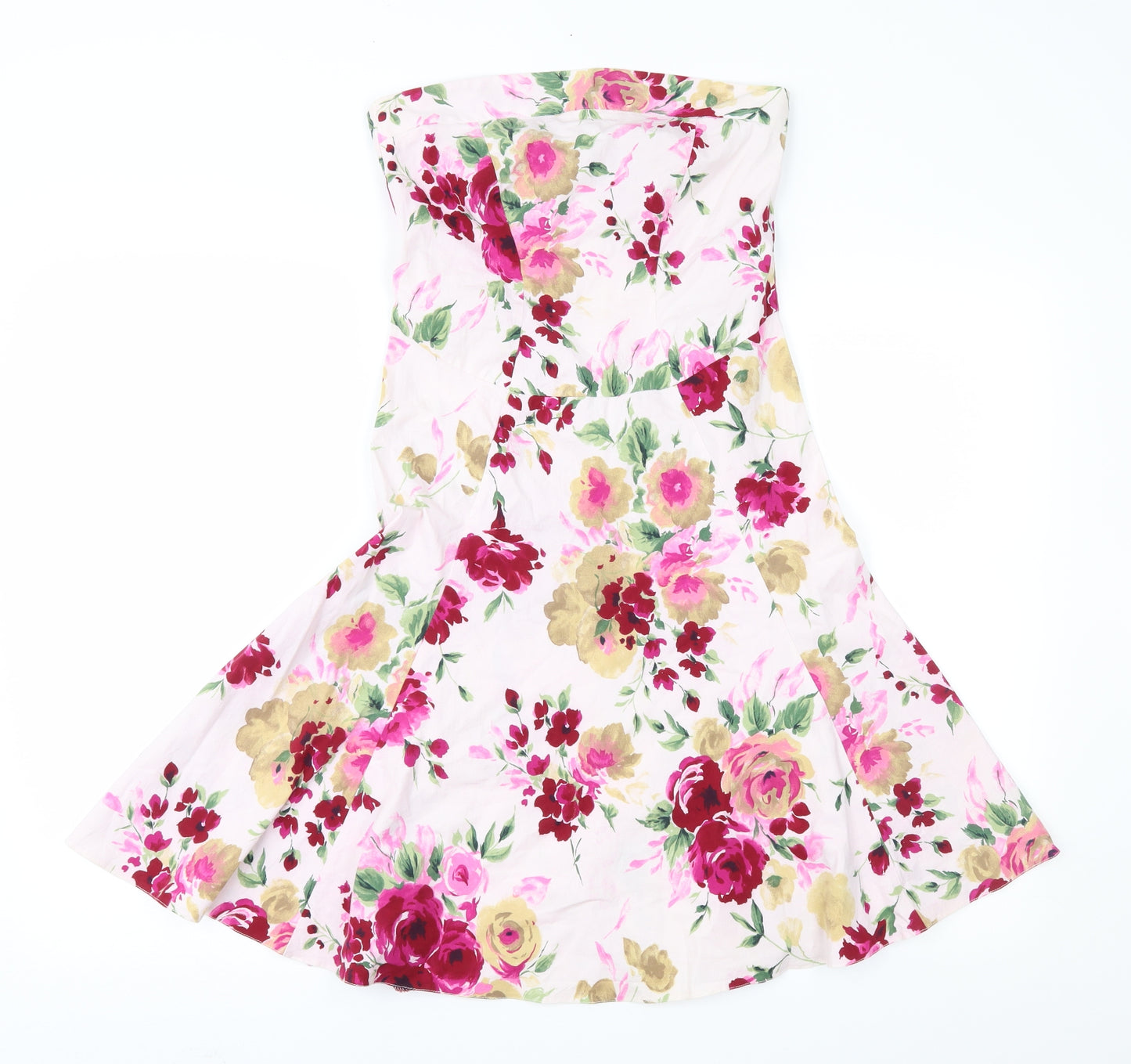 Bay Womens Pink Floral  Fit & Flare  Size 12
