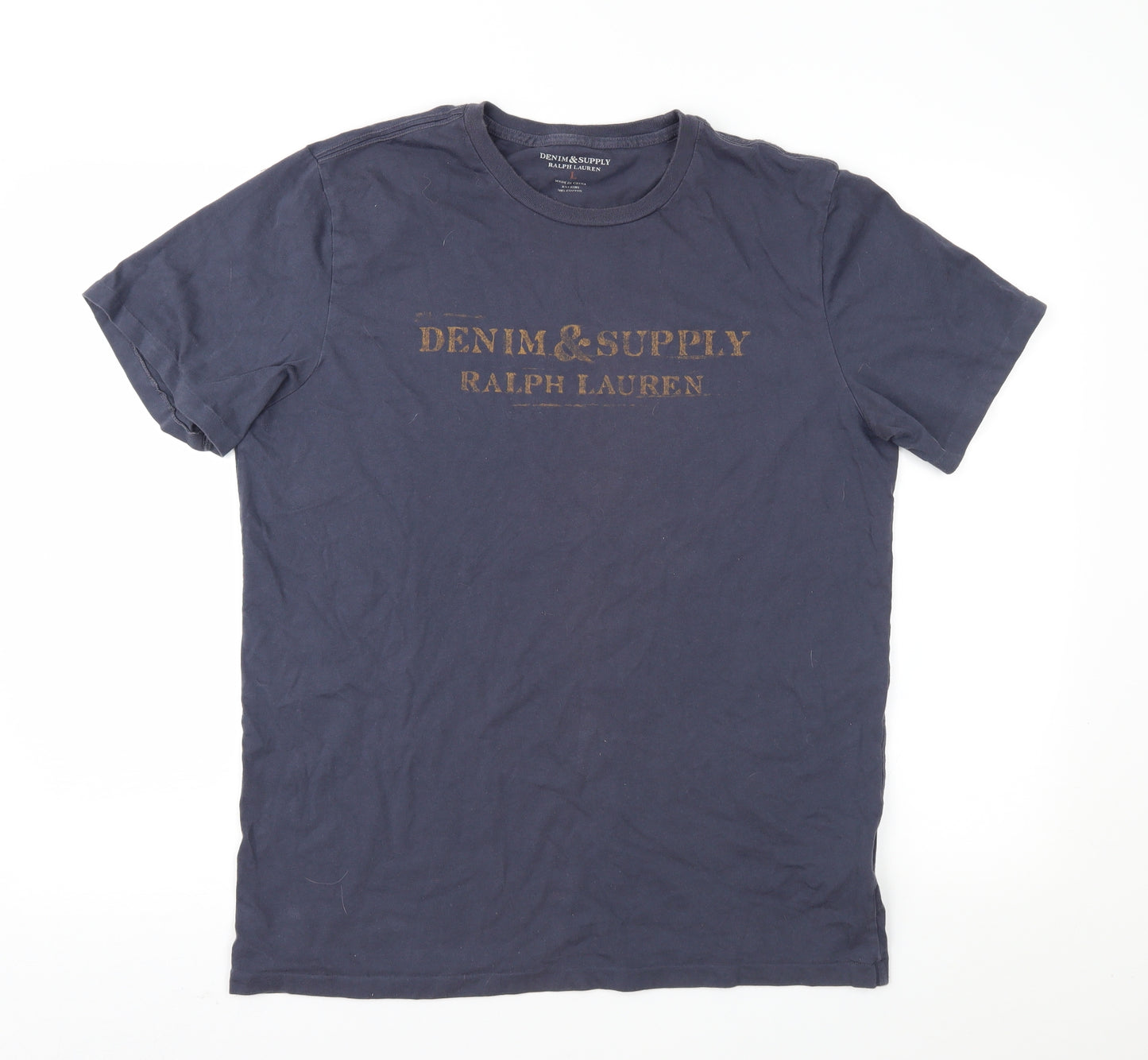 Ralph Lauren Mens Blue    T-Shirt Size L