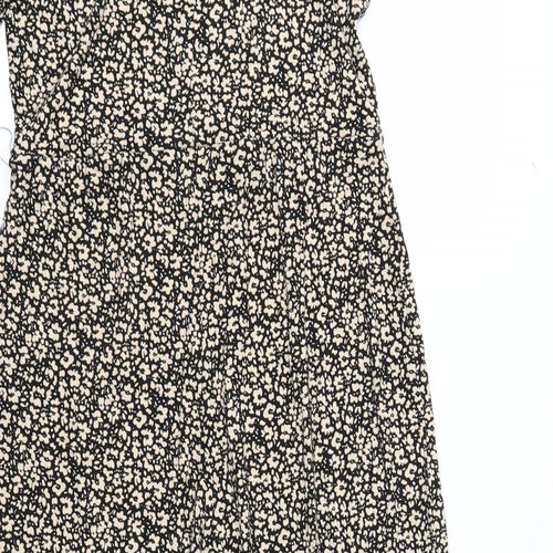 TU Womens Brown Flecked  Jumpsuit One-Piece Size 10 L22 in
