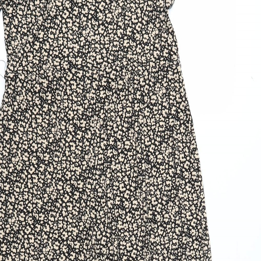 TU Womens Brown Flecked  Jumpsuit One-Piece Size 10 L22 in