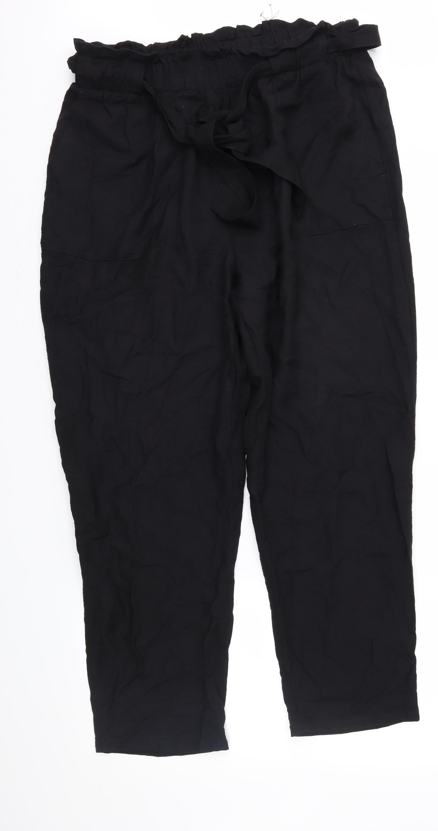 New Look Womens Black   Trousers  Size 16 L28 in