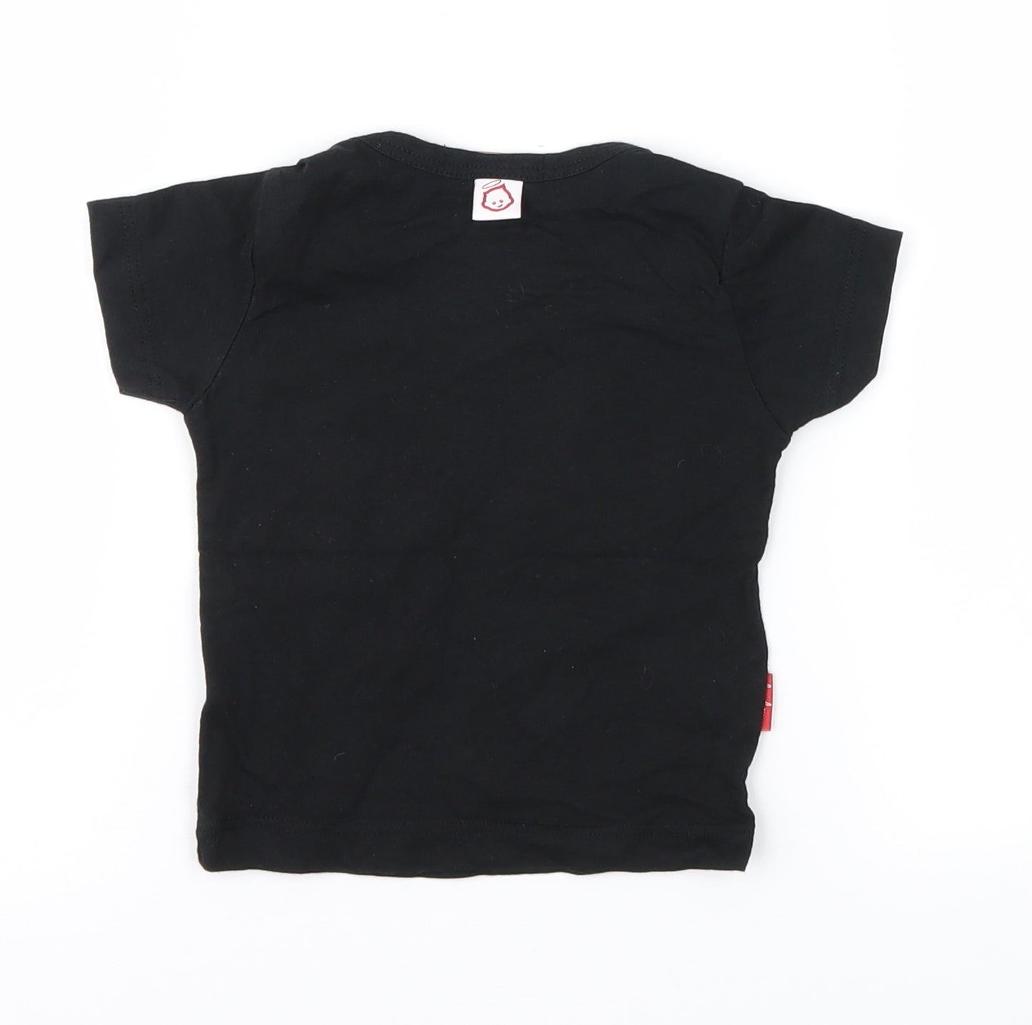 Oh Baby Baby Black   Basic T-Shirt Size 3-6 Months