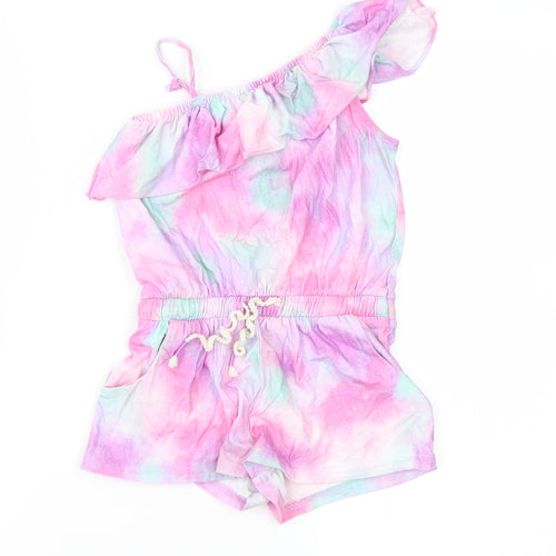NEXT Girls Multicoloured Geometric  Playsuit One-Piece Size 4 Years