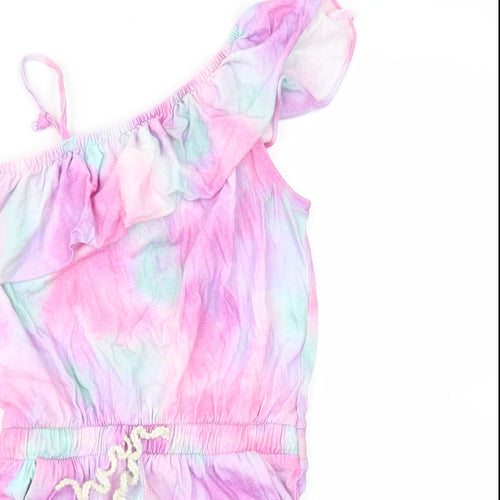 NEXT Girls Multicoloured Geometric  Playsuit One-Piece Size 4 Years
