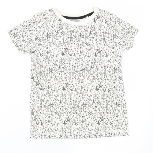 NEXT Boys Beige Geometric  Basic T-Shirt Size 4-5 Years