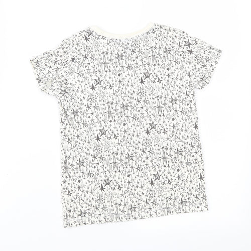 NEXT Boys Beige Geometric  Basic T-Shirt Size 4-5 Years