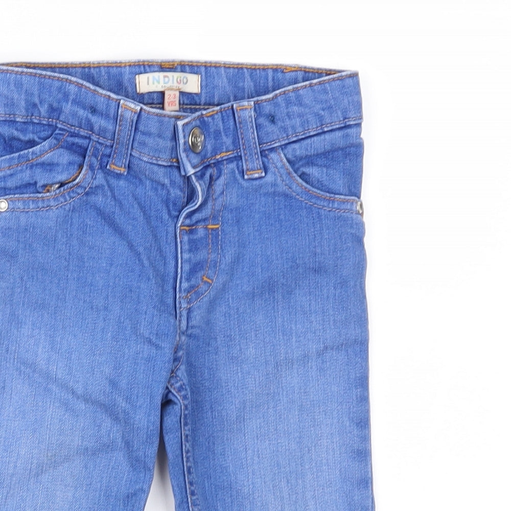 Marks and Spencer Girls Black   Straight Jeans Size 2-3 Years
