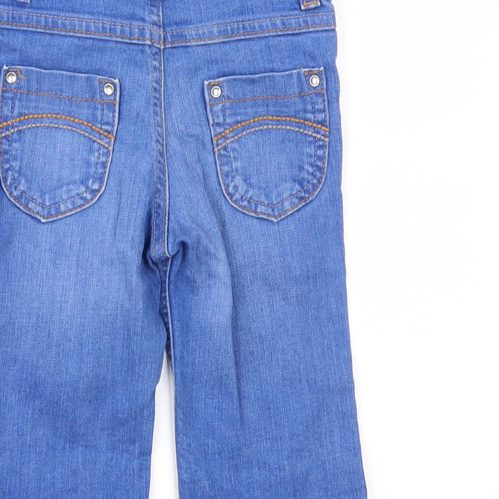Marks and Spencer Girls Black   Straight Jeans Size 2-3 Years