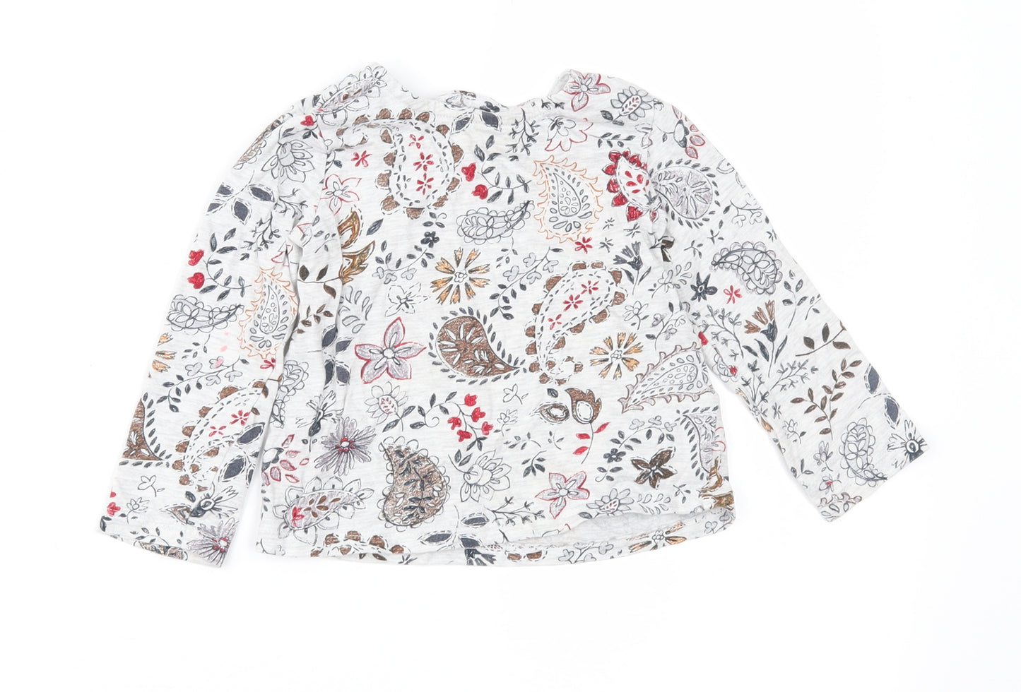 NEXT Baby Grey Paisley  Basic T-Shirt Size 18-24 Months