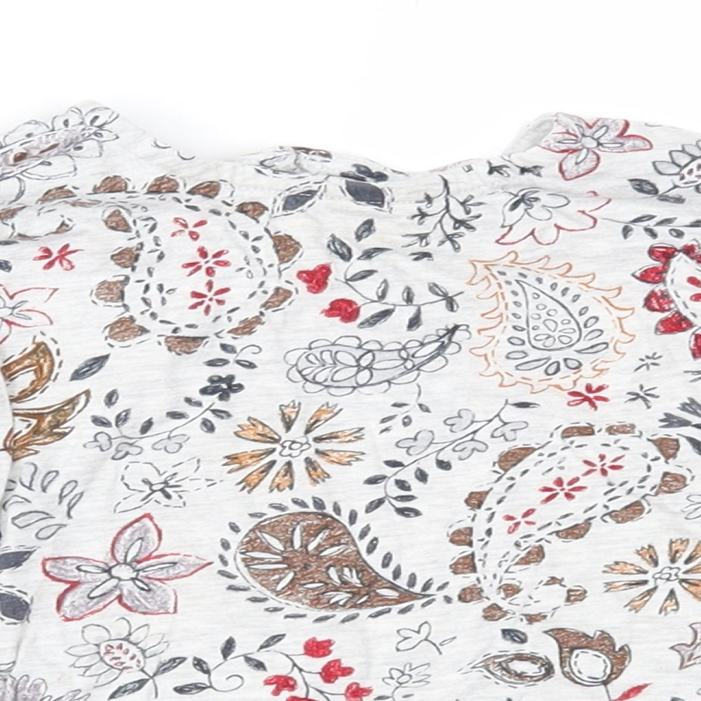 NEXT Baby Grey Paisley  Basic T-Shirt Size 18-24 Months
