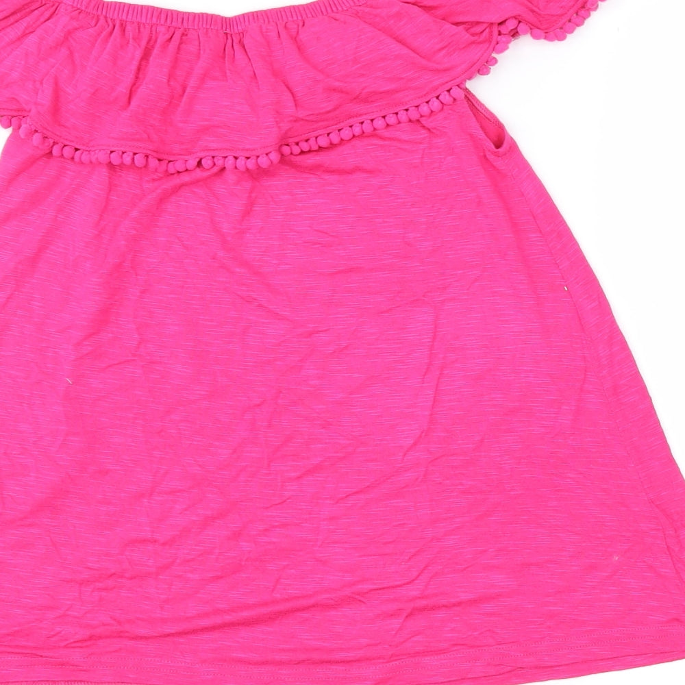 F&F Girls Pink   Basic Blouse Size 11-12 Years