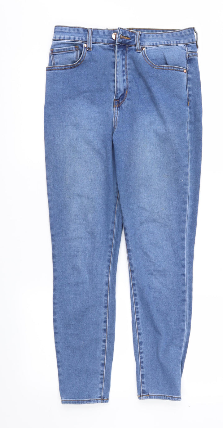 FOREVER 21 Womens Blue Denim Straight Jeans Size 27 in L26 in
