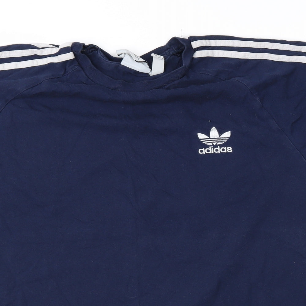 adidas Mens Blue    T-Shirt Size L