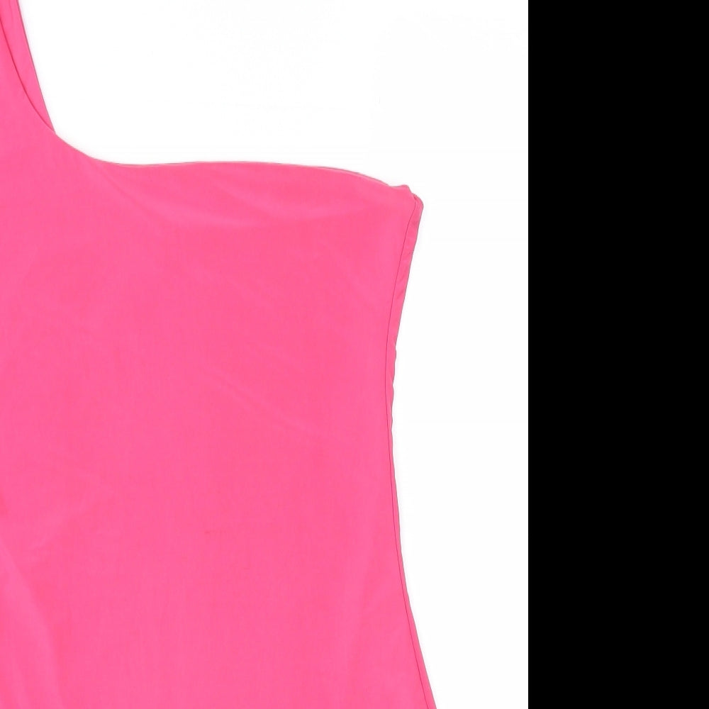 PRETTYLITTLETHING Womens Pink   Basic Blouse Size 12