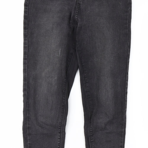 Denim & Co. Womens Black  Denim Skinny Jeans Size 12 L25 in
