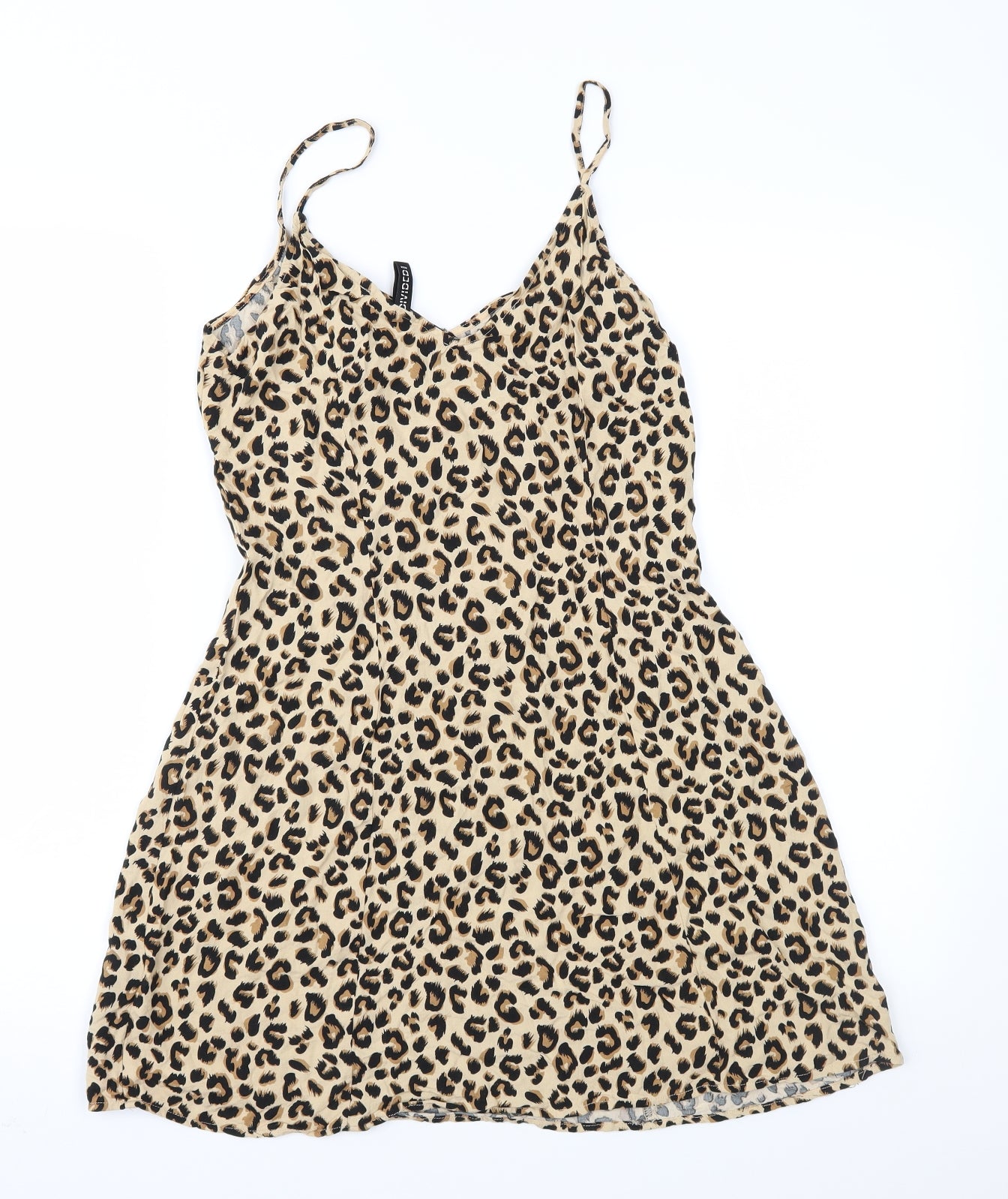 Divided Womens Brown Animal Print  Slip Dress  Size 10