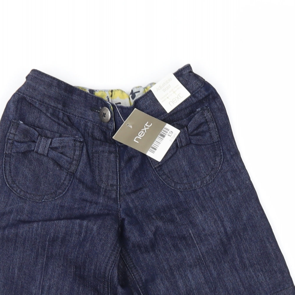 NEXT Girls Blue  Denim Cropped Jeans Size 2-3 Years