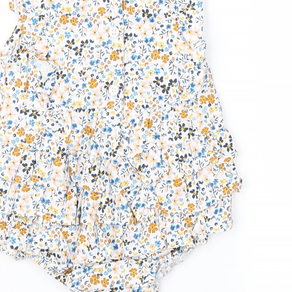 Matalan Girls Multicoloured Floral  Romper One-Piece Size Newborn