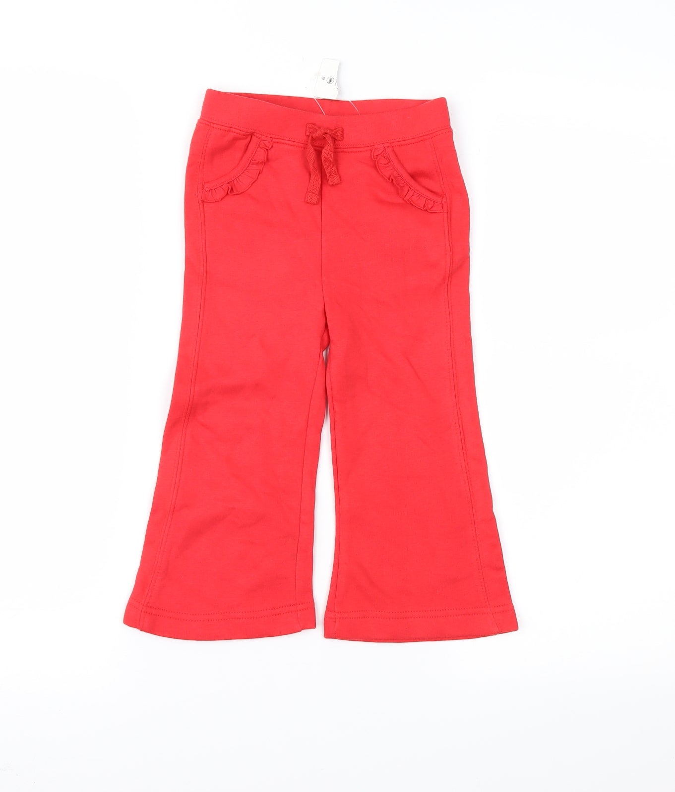 George Girls Red   Jogger Trousers Size 2-3 Years