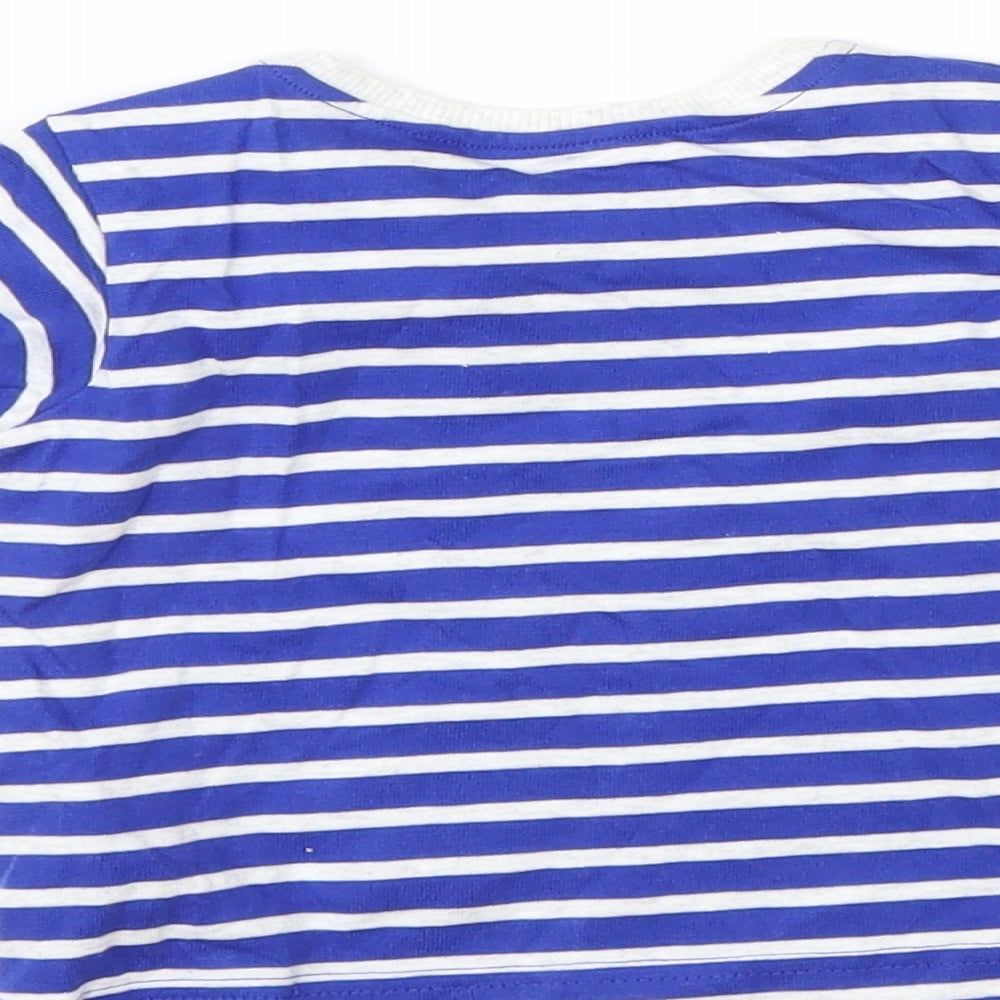 Blue Zoo Baby Blue Striped  Basic T-Shirt Size 3-6 Months