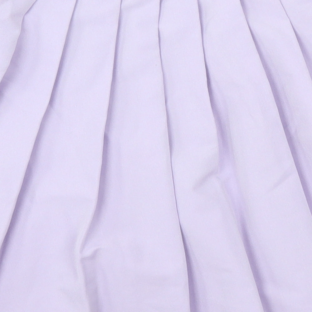 PRETTYLITTLETHING Womens Purple   Pleated Skirt Size 12