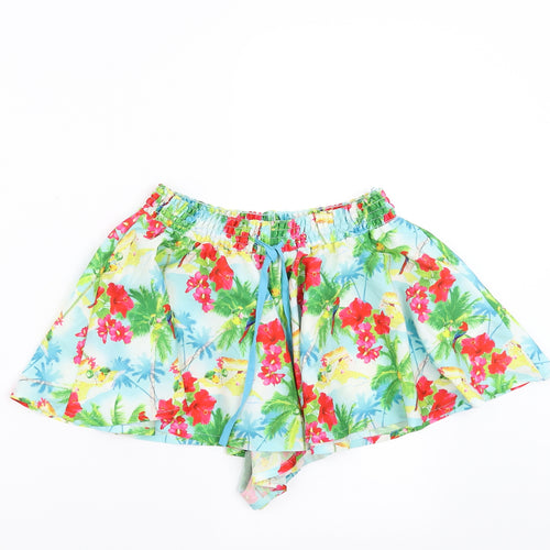 Floozie Womens Multicoloured Floral  Hot Pants Shorts Size 8