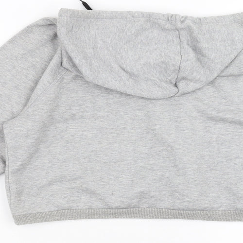 Preworn Womens Grey   Pullover Hoodie Size M  - cropped dog lover