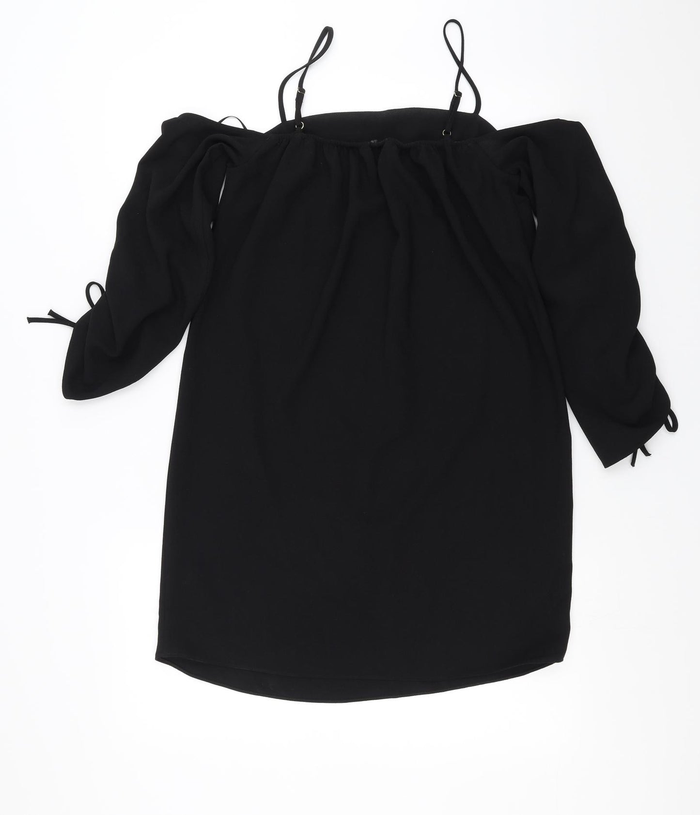 River Island Womens Black   Shift  Size 8  - cold shoulder