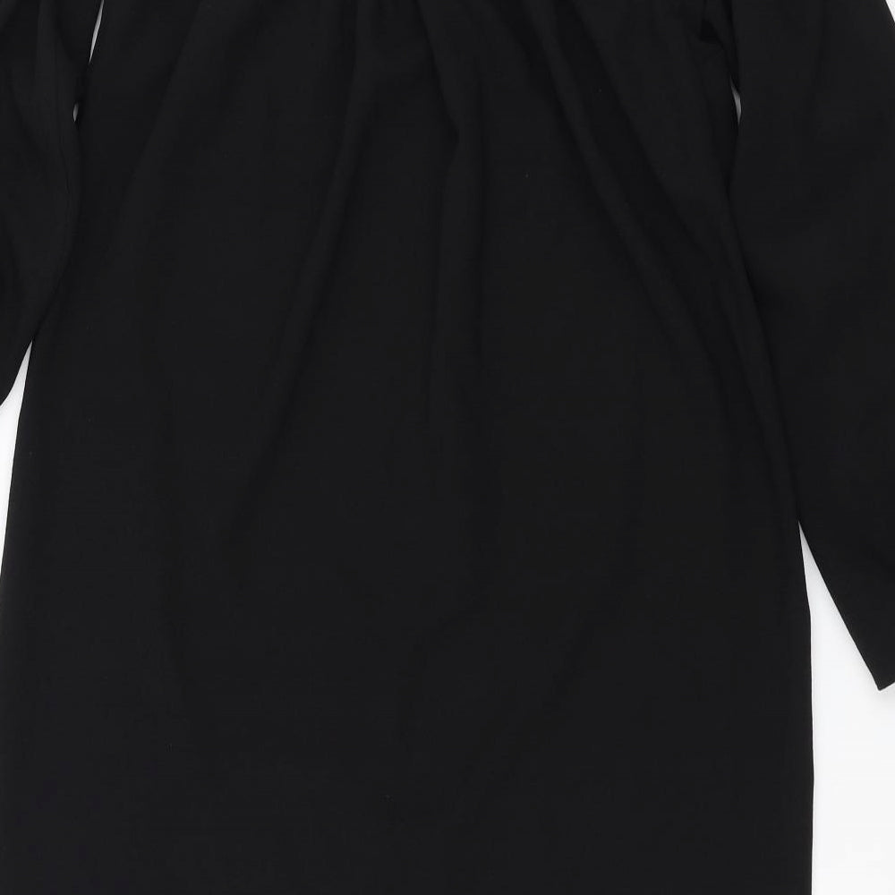 River Island Womens Black   Shift  Size 8  - cold shoulder