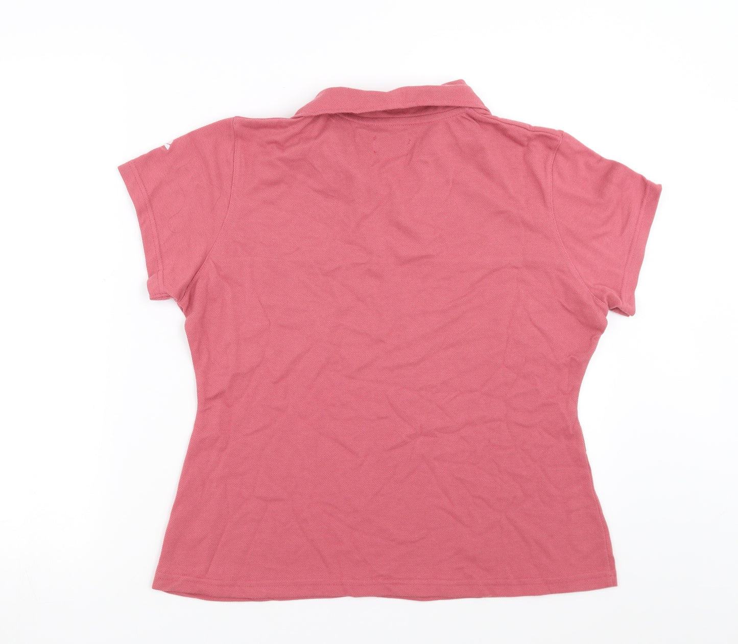 Active Womens Pink   Basic Polo Size 14