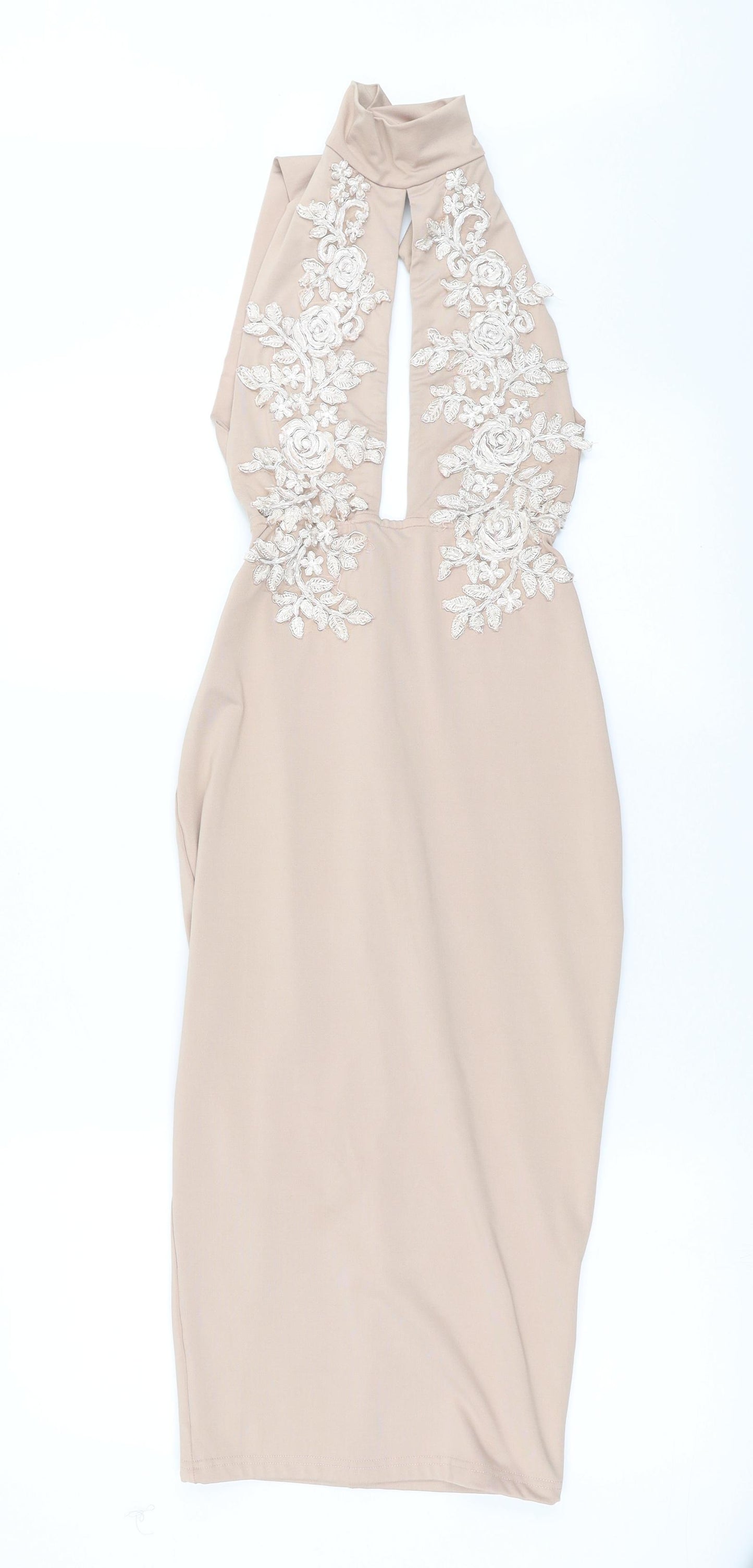 oh Polly Womens Pink   Bodycon  Size S  - Embroidered detail