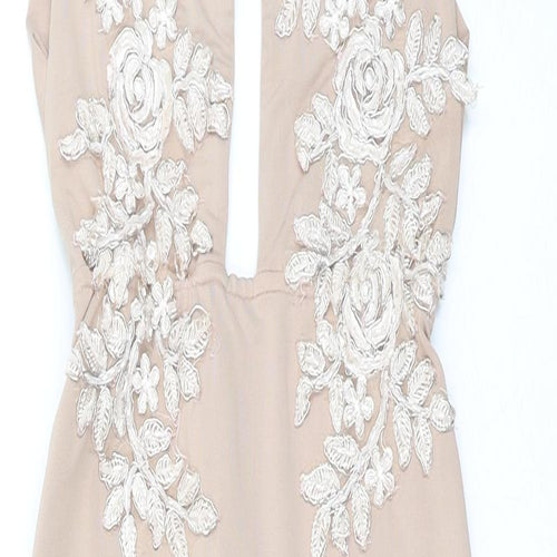 oh Polly Womens Pink   Bodycon  Size S  - Embroidered detail