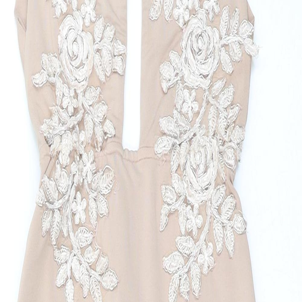 oh Polly Womens Pink   Bodycon  Size S  - Embroidered detail