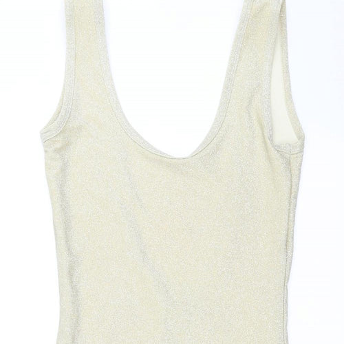 In the Style Womens Gold   Mini  Size 8  - glittery